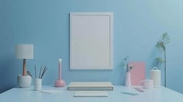 Clean and organized poster layout with minimalist design photo