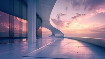 Modern architecture with space photo