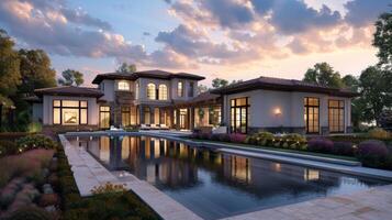 Elegant home design featuring open spaces ready for your personalized branding photo