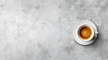 Simplistic layout featuring a cup of coffee and open space for customization photo