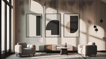 Clean and organized layout with sleek typography for modern poster photo