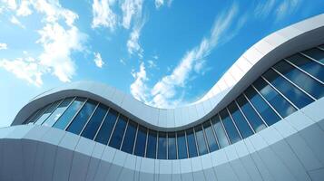 Contemporary architecture with ample copy space for marketing photo