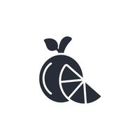 Orange icon. .Editable stroke.linear style sign for use web design,logo.Symbol illustration. vector