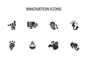 Innovation icon set..Editable stroke.linear style sign for use web design,logo.Symbol illustration. vector