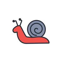 Snail icon. .Editable stroke.linear style sign for use web design,logo.Symbol illustration. vector