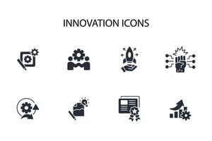 Innovation icon set..Editable stroke.linear style sign for use web design,logo.Symbol illustration. vector