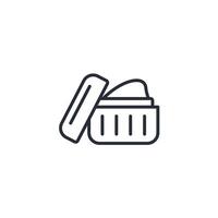after sun icon. .Editable stroke.linear style sign for use web design,logo.Symbol illustration. vector