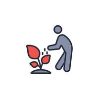 cultivate icon. .Editable stroke.linear style sign for use web design,logo.Symbol illustration. vector