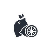 Lemon icon. .Editable stroke.linear style sign for use web design,logo.Symbol illustration. vector