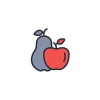 fruit icon. .Editable stroke.linear style sign for use web design,logo.Symbol illustration. vector