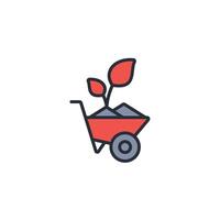 Gardening icon. .Editable stroke.linear style sign for use web design,logo.Symbol illustration. vector