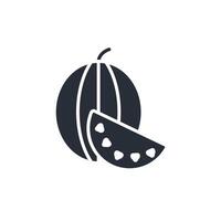 Water Melon icon. .Editable stroke.linear style sign for use web design,logo.Symbol illustration. vector