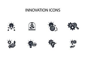 Innovation icon set..Editable stroke.linear style sign for use web design,logo.Symbol illustration. vector