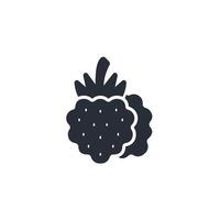 Blackberry icon. .Editable stroke.linear style sign for use web design,logo.Symbol illustration. vector