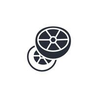 grapefruit icon. .Editable stroke.linear style sign for use web design,logo.Symbol illustration. vector