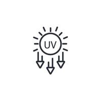 ultraviolet icon. .Editable stroke.linear style sign for use web design,logo.Symbol illustration. vector