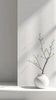Minimalist composition with serene simplicity photo