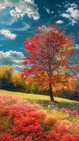 Vibrant spring landscapes bursting with color photo