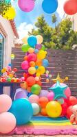 Dia del Nino balloons and toys for children photo