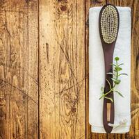 Natural, eco friendly spa background with copy space photo