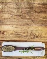 Natural, eco friendly spa background with copy space photo