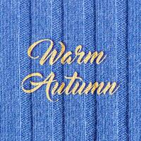Texture of expensive natural knitted blue fabric with a striped pattern and a beautiful weave photo
