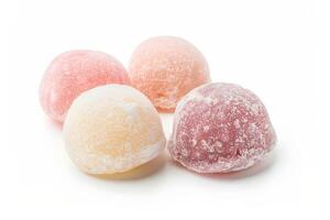Mochi isolated on a white background photo
