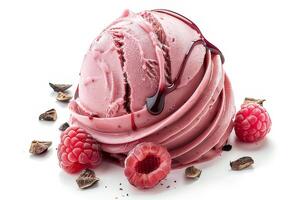 Gelato isolated on a white background photo