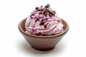 Gelato isolated on a white background photo