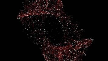 Abstract Virtual Texture Motion Graphic Flow Concept Background video