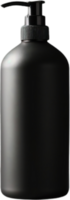 black soap bottle on a transparent background png