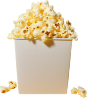 popcorn in a bucket on a transparent background png