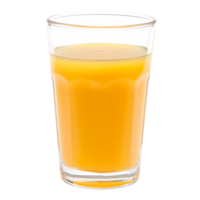 Orange Juice in Glass Isolated on Transparent Background png