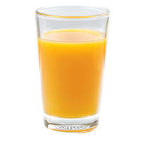 Glass of Orange Juice on Transparent Background Cutout png