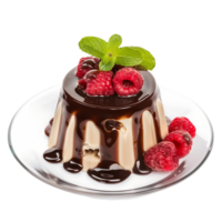 Pudding Isolated on Clear Cutout png
