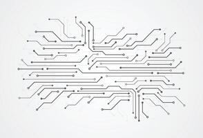 Abstract digital background with technology circuit board texture. Electronic motherboard illustration. Communication and engineering concept vector
