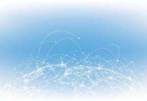 Global network connection. World map point and line composition concept of global business vector