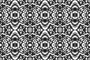 Motif folklore pattern Seamless Native American, Motif embroidery, Pixel Ikat embroidery Design for Print tapestry floral kimono repeat pattern lacing spanish motif vector