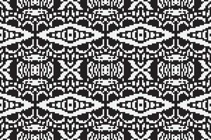 Nordic pattern Seamless Bandana print silk Motif embroidery, Pixel Ikat embroidery Design for Print figure tribal ink on cloth patola sari vector