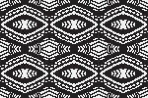 Nordic pattern Seamless Native American, Motif embroidery, Pixel Ikat embroidery Design for Print Texture fabric saree sari carpet. kurta patola saree vector