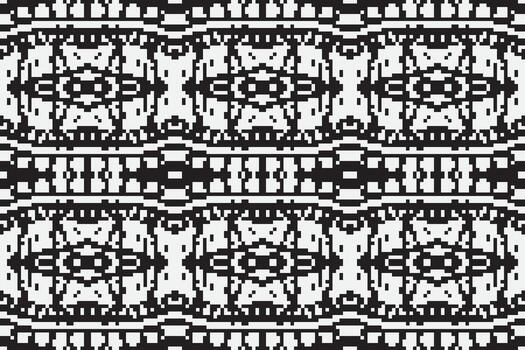 Motif folklore pattern Seamless Scandinavian pattern Motif embroidery, Pixel Ikat embroidery Design for Print scandinavian pattern saree ethnic nativity gypsy pattern vector