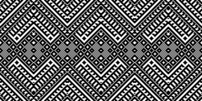 Pixel Seamless Pattern Embroidery Background. Pixel Stripes Geometric Ethnic Oriental Pattern Traditional. Pixel Aztec Style Abstract Design for Print Texture,fabric,saree,sari,carpet. vector