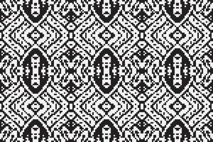 Motif folklore pattern Seamless Scandinavian pattern Motif embroidery, Pixel Ikat embroidery Design for Print vyshyvanka placemat quilt sarong sarong beach kurtis Indian motifs vector