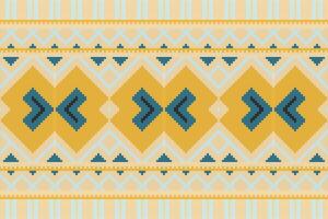 Ikat Damask Embroidery Background. Ikat Flower Geometric Ethnic Oriental Pattern Traditional. Ikat Aztec Style Abstract Design for Print Texture,fabric,saree,sari,carpet. vector