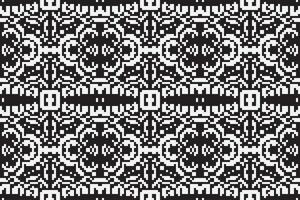 Nordic pattern Seamless Mughal architecture Motif embroidery, Pixel Ikat embroidery Design for Print tapestry floral kimono repeat pattern lacing spanish motif vector