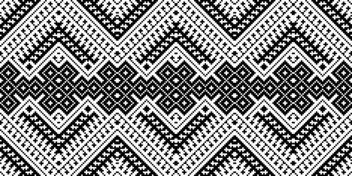 Pixel Seamless Pattern Embroidery Background. Pixel Print Geometric Ethnic Oriental Pattern Traditional. Pixel Aztec Style Abstract Design for Print Texture,fabric,saree,sari,carpet. vector
