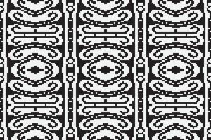 Navajo pattern Seamless Bandana print silk Motif embroidery, Pixel Ikat embroidery Design for Print scandinavian pattern saree ethnic nativity gypsy pattern vector