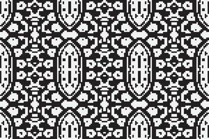 Navajo pattern Seamless Scandinavian pattern Motif embroidery, Pixel Ikat embroidery Design for Print tapestry floral kimono repeat pattern lacing spanish motif vector