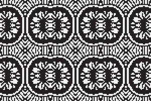 Nordic pattern Seamless Native American, Motif embroidery, Pixel Ikat embroidery Design for Print tapestry floral kimono repeat pattern lacing spanish motif vector