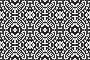 Nordic pattern Seamless Bandana print silk Motif embroidery, Pixel Ikat embroidery Design for Print tapestry floral kimono repeat pattern lacing spanish motif vector